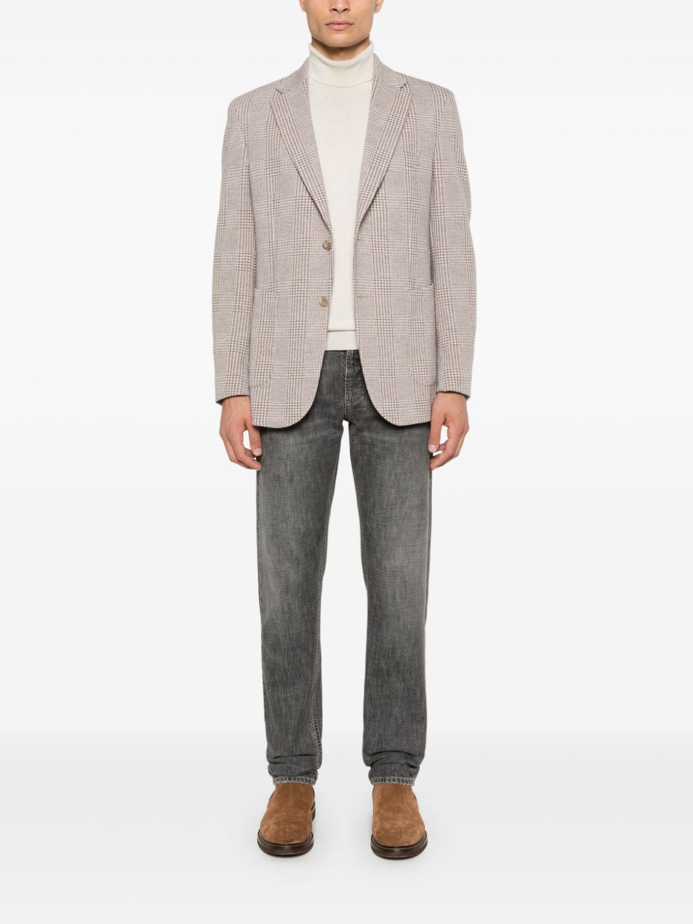 Boggi Milano Prince of Wales-check blazer