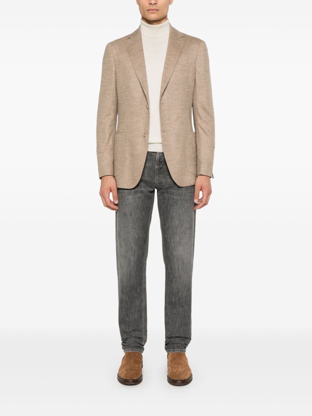 Boggi Milano  herringbone-pattern blazer