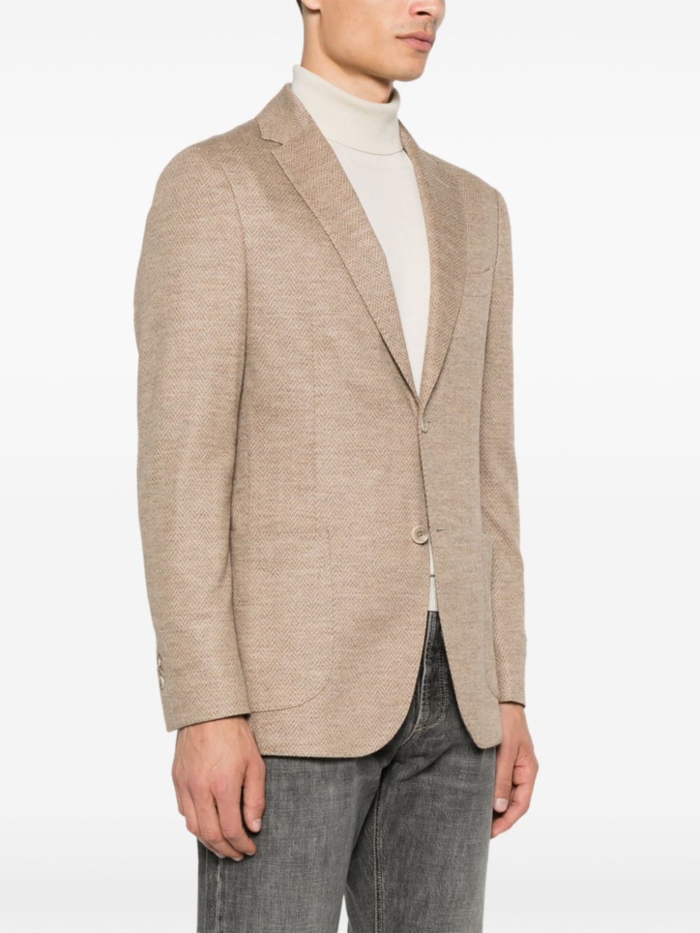 Boggi Milano  herringbone-pattern blazer