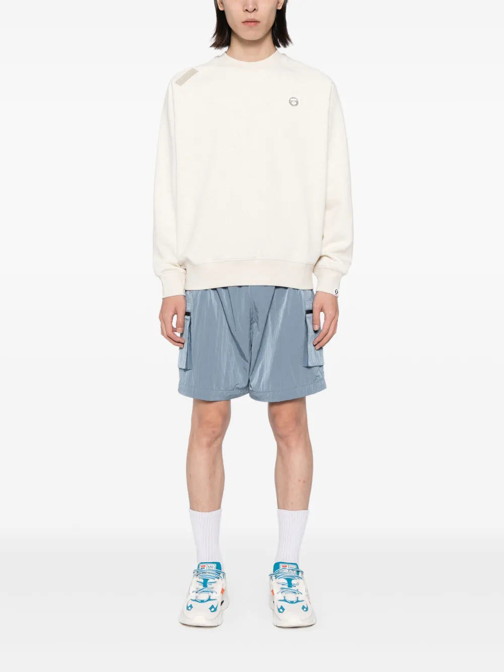AAPE BY *A BATHING APE®  logo patch sweatshirt
