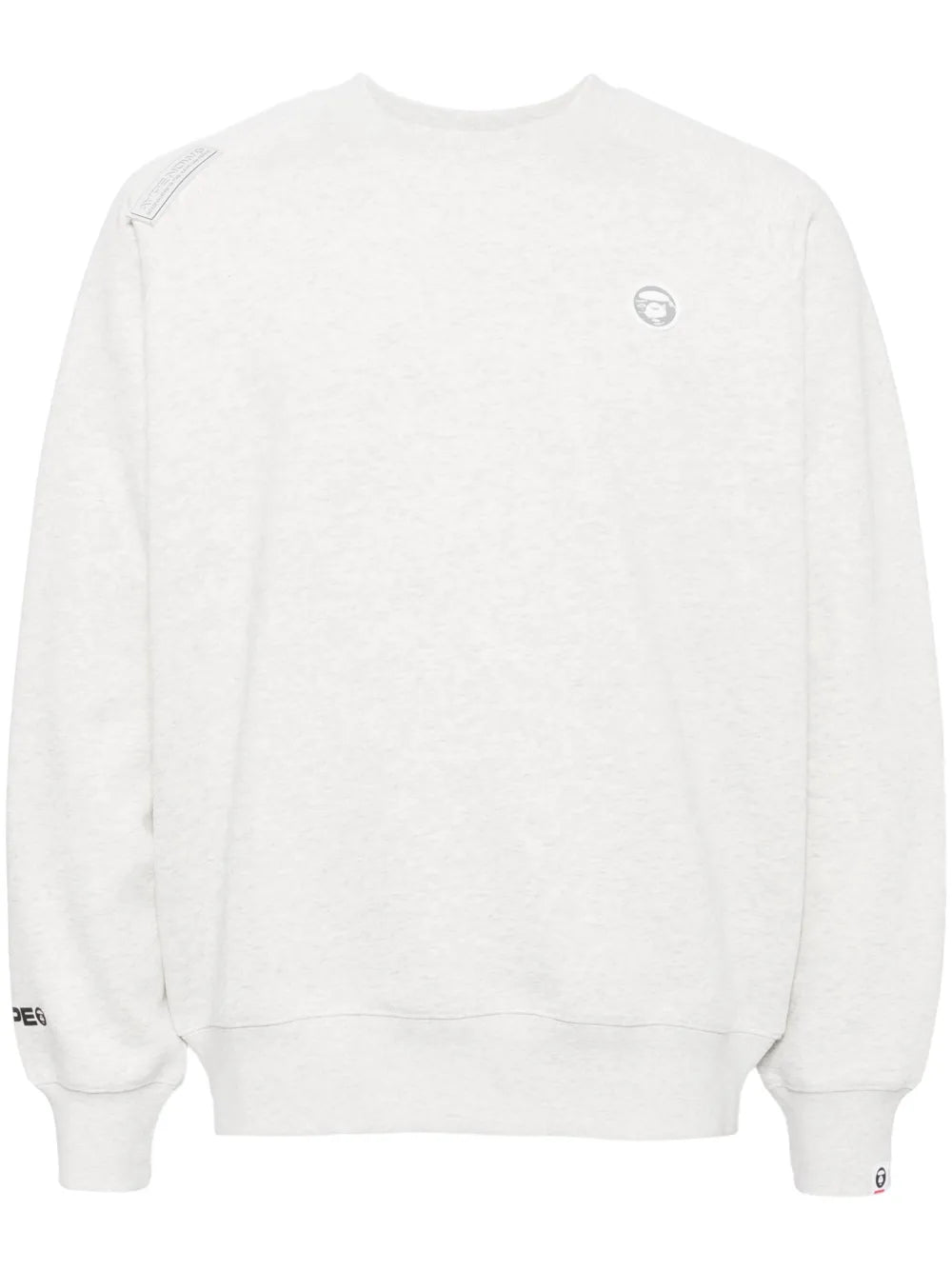 AAPE BY *A BATHING APE®  logo-patch crew-neck sweatshirt
