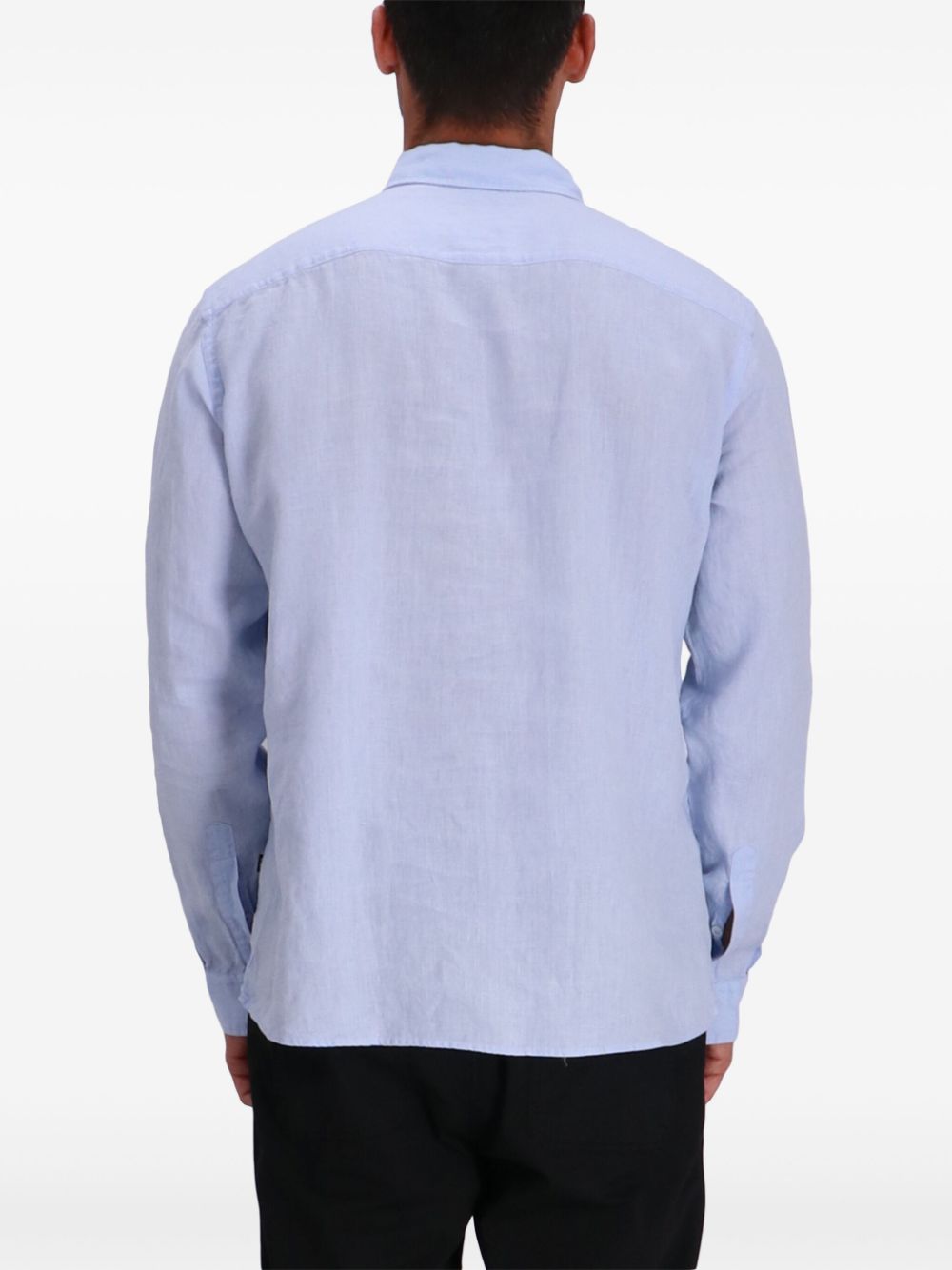 BOSS logo-embroidered shirt