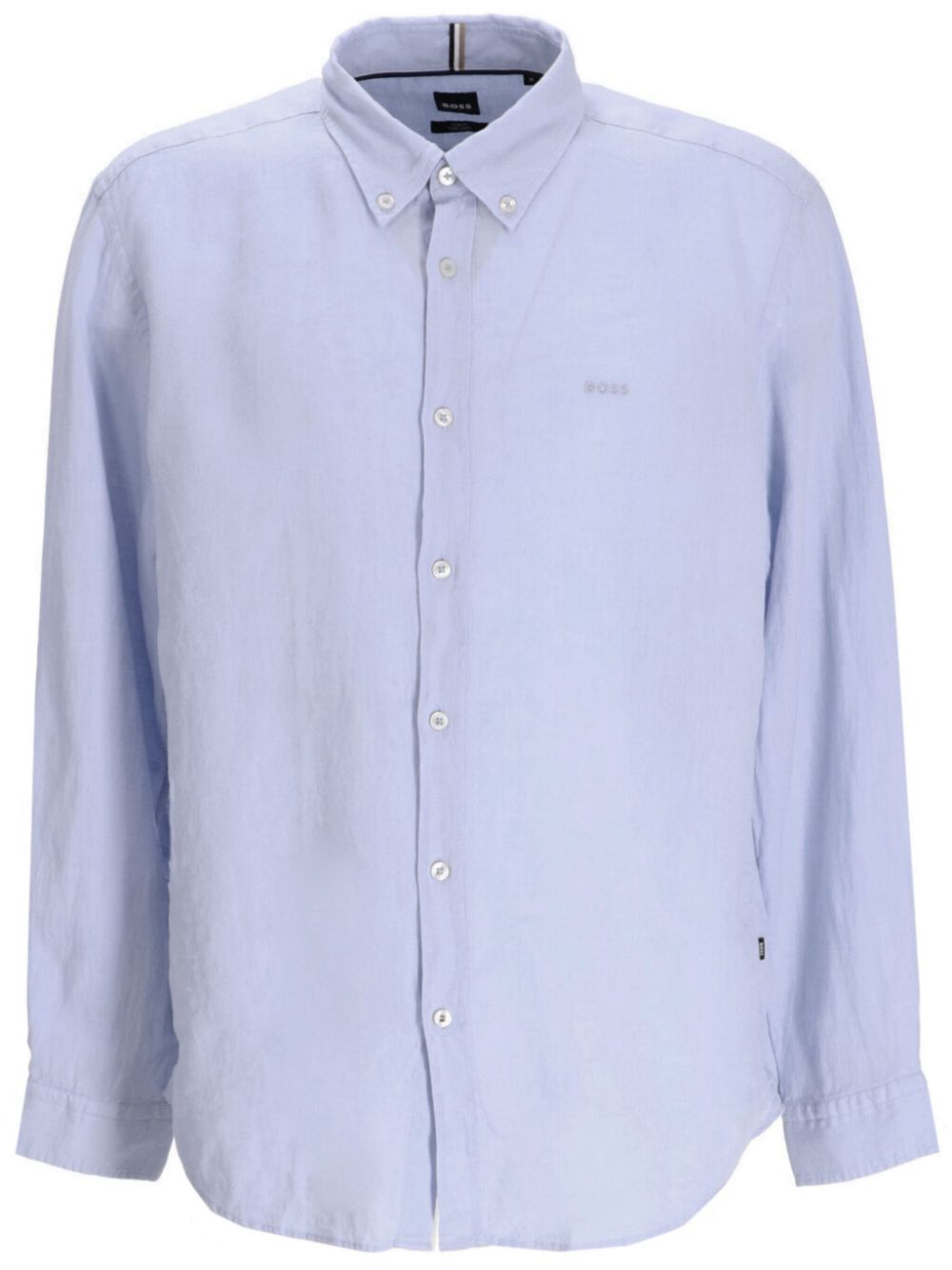 BOSS  logo-embroidered shirt