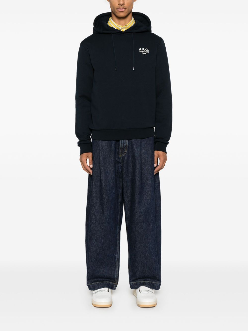 A.P.C.  logo-embroidered hoodie