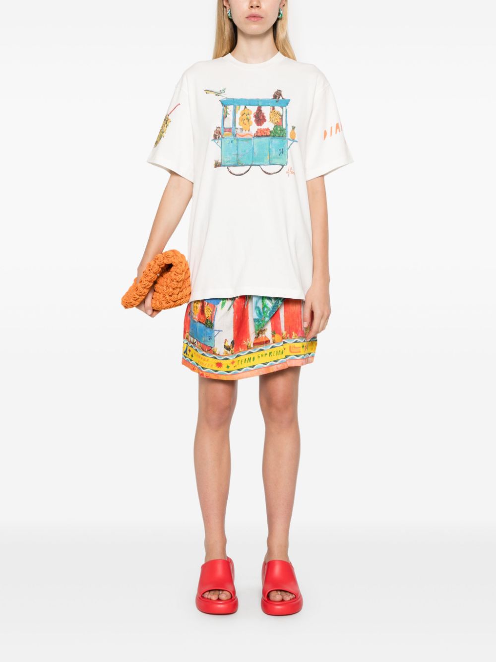 ALEMAIS x Adam Lester Fruit Cart T-shirt