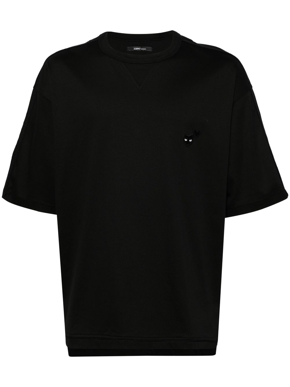 ZZERO BY SONGZIO  love panther hand rope T-shirt