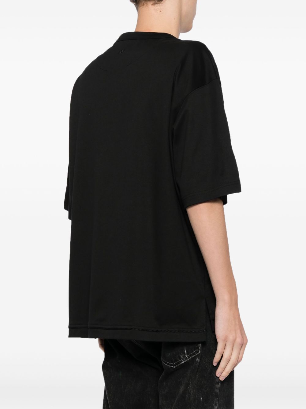 ZZERO BY SONGZIO  love panther hand rope T-shirt