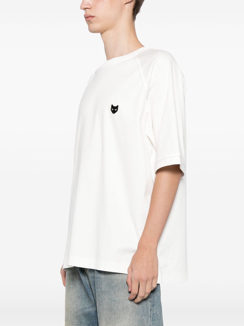 ZZERO BY SONGZIO  love panther hand rope T-shirt