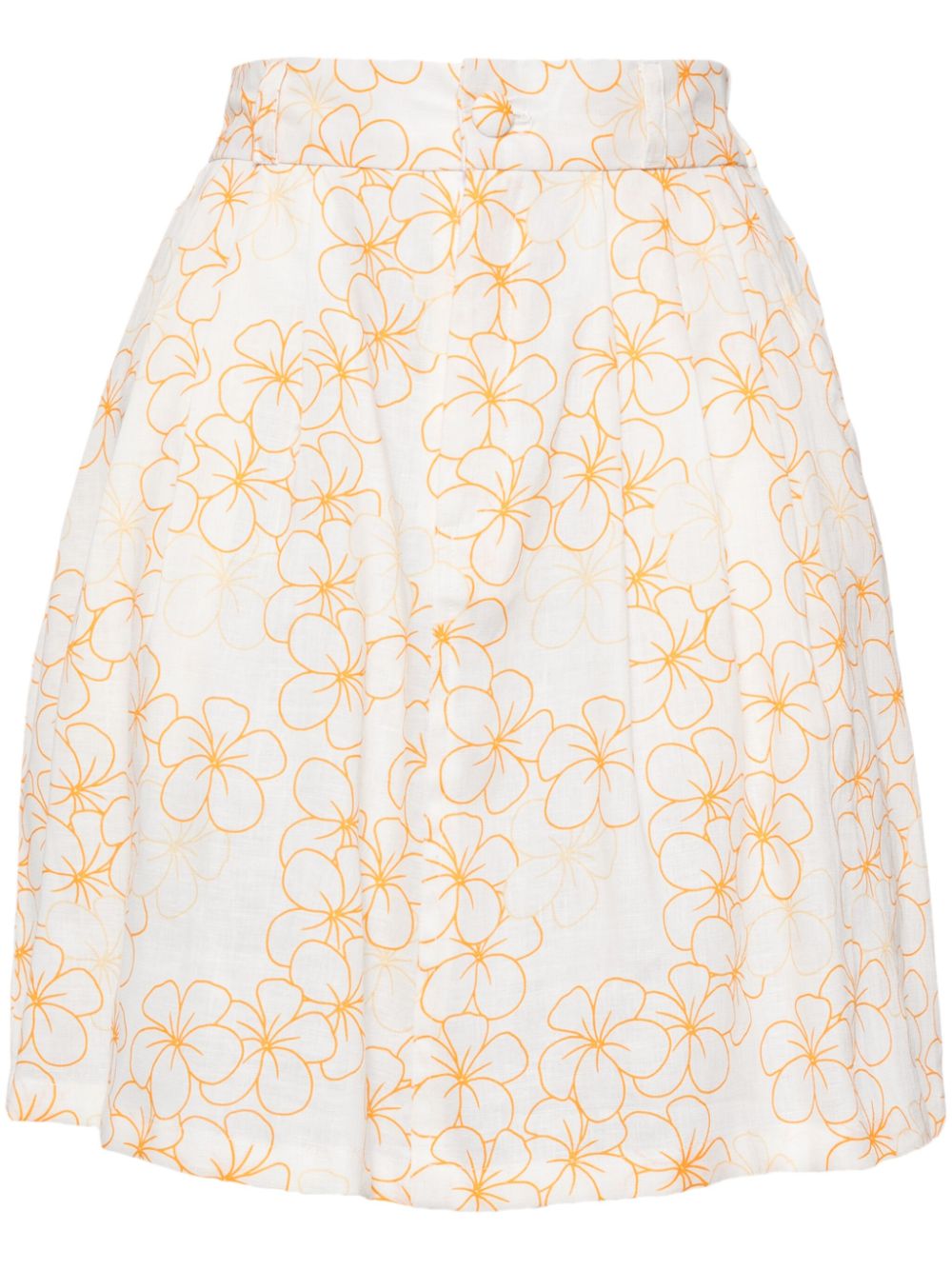 Bambah  Yellow Daisy Mini Skirt