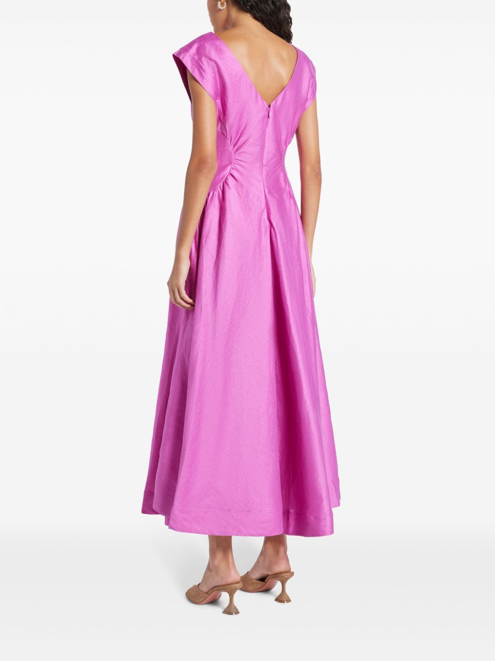 Acler Emery draped midi dress