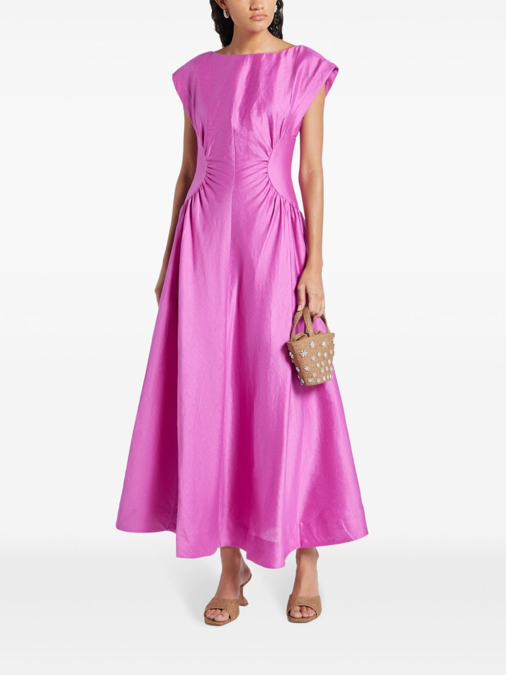 Acler Emery draped midi dress