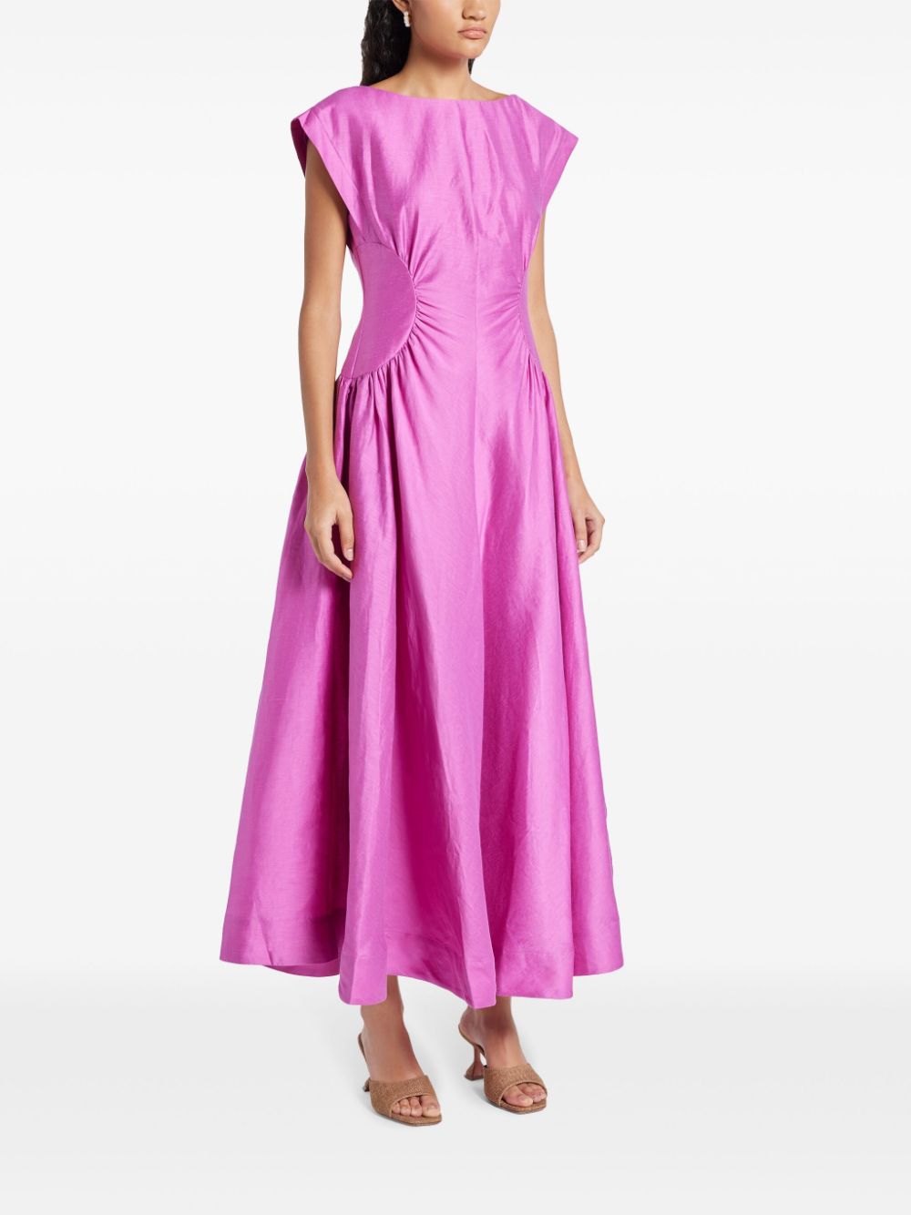 Acler Emery draped midi dress