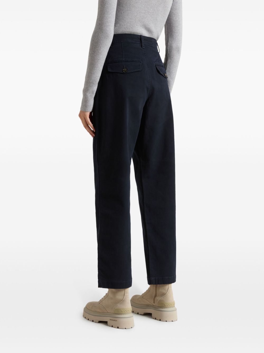 Woolrich  twill straight-leg trousers