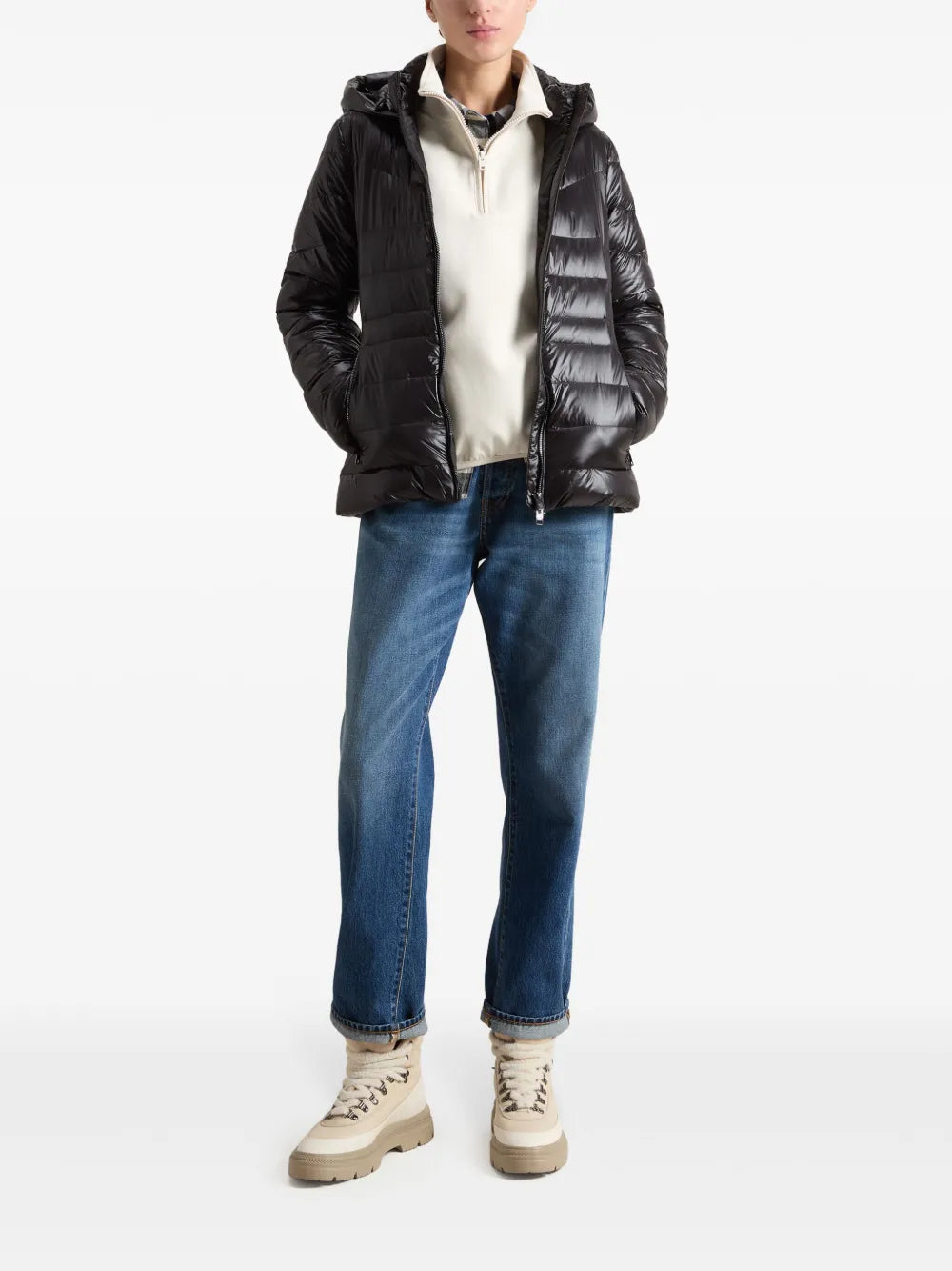 Woolrich fleece zipped sweatshirt