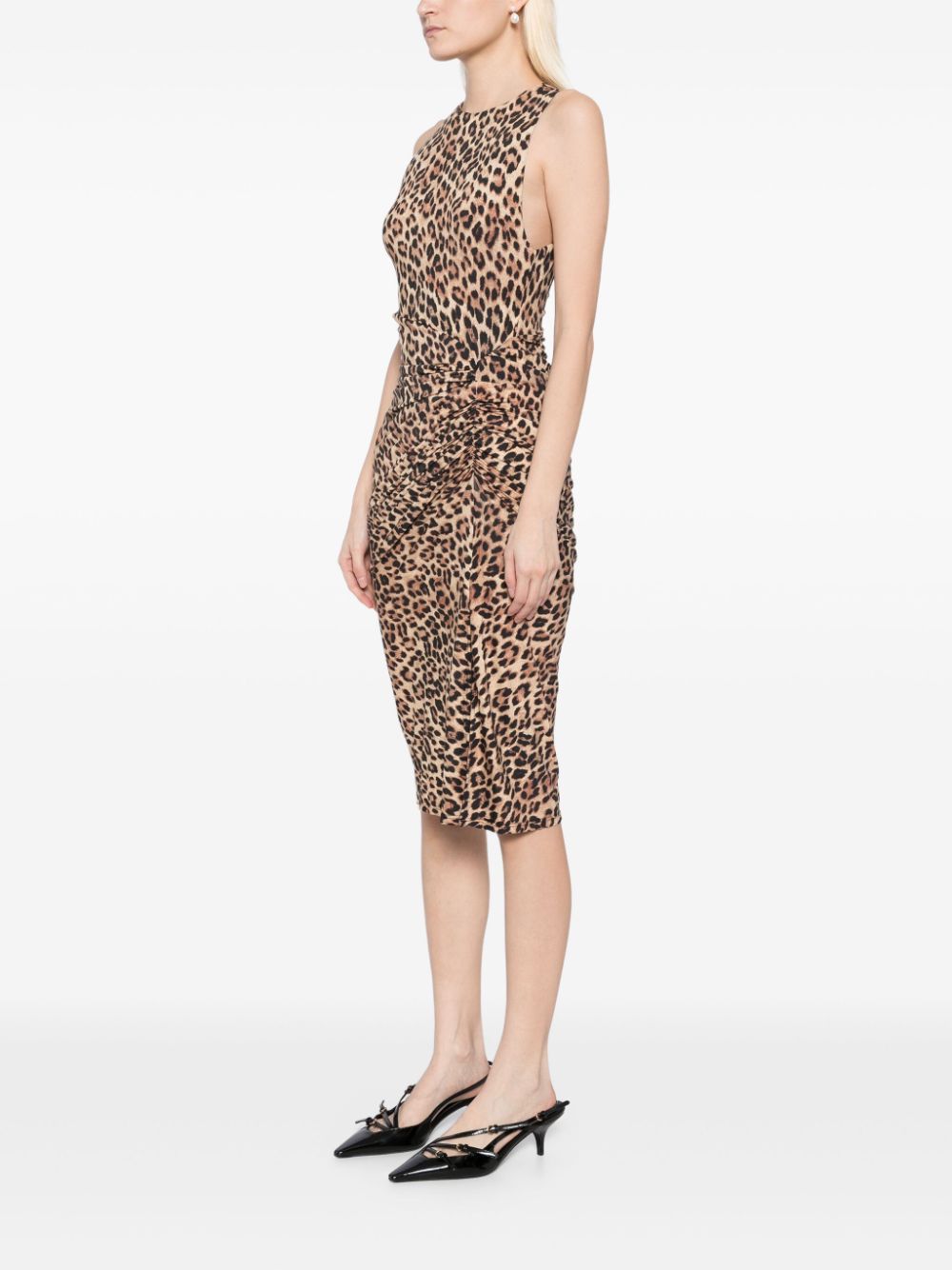alice + olivia Maedell twisted midi dress