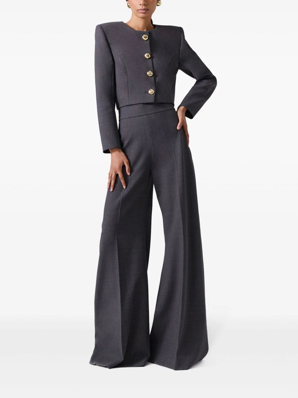 Carolina Herrera  cropped collarless jacket