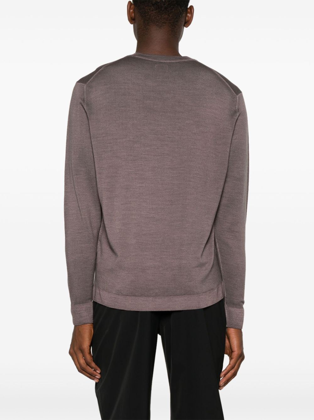 C.P. Company  logo-patch wool sweater