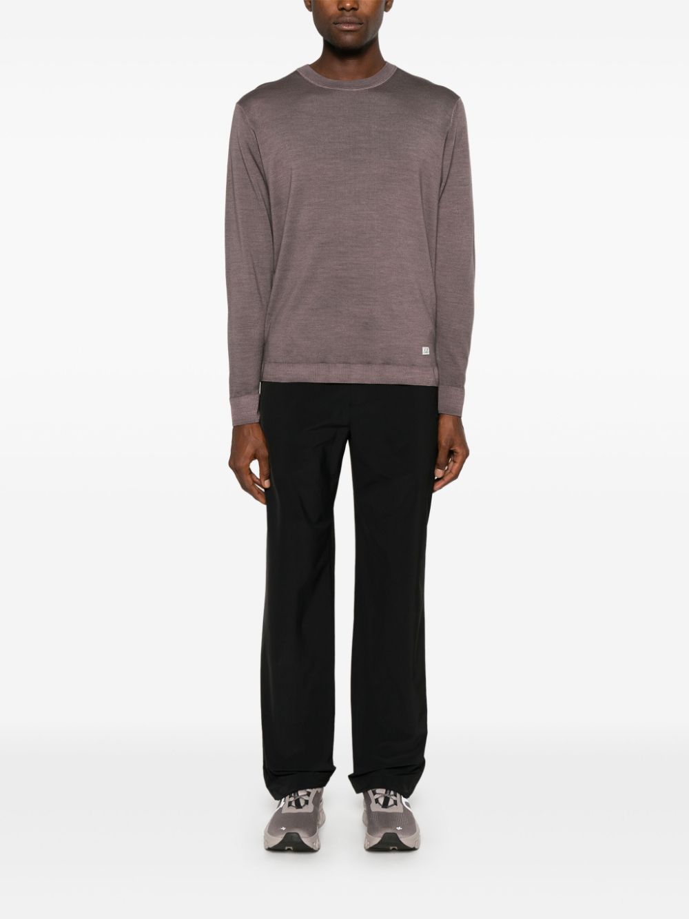 C.P. Company  logo-patch wool sweater