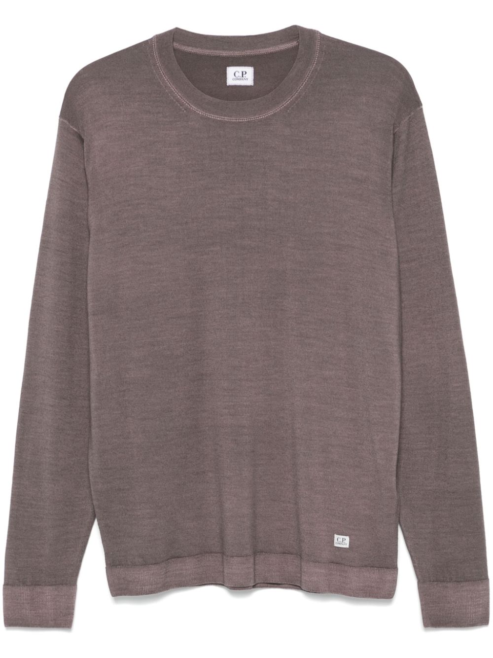 C.P. Company  logo-patch wool sweater