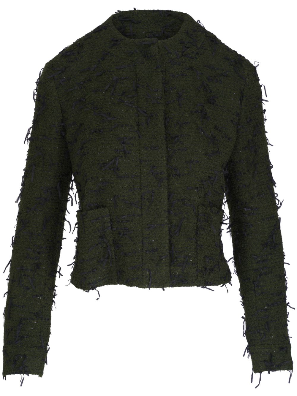 Akris  sequined bouclé short jacket