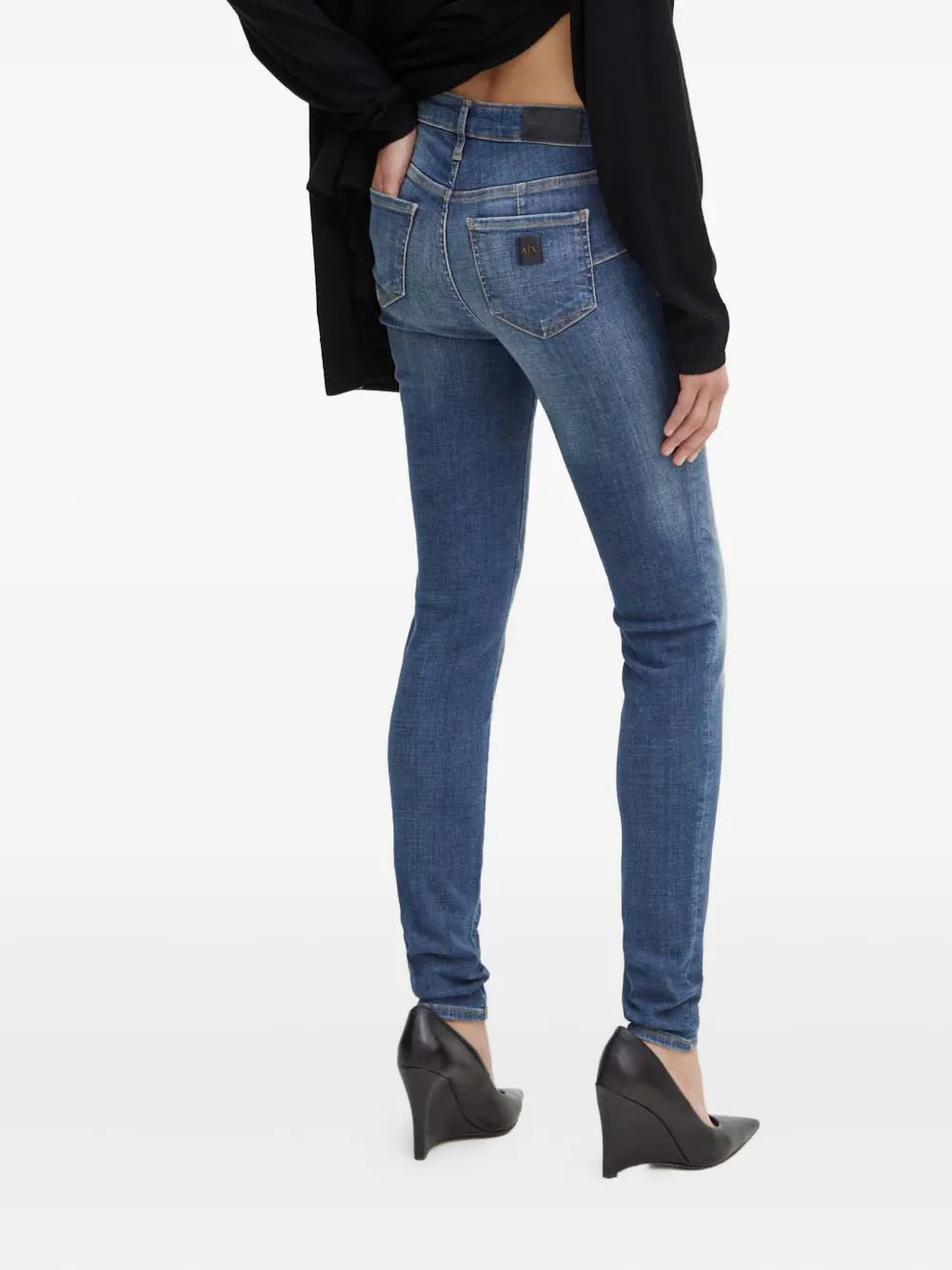 Armani Exchange  logo-plaque skinny jeans