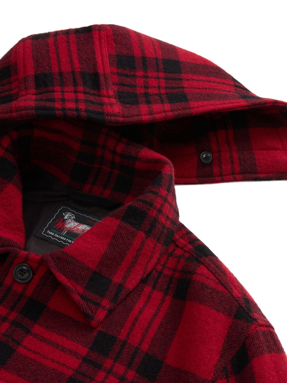 Woolrich  plaid hooded jacket