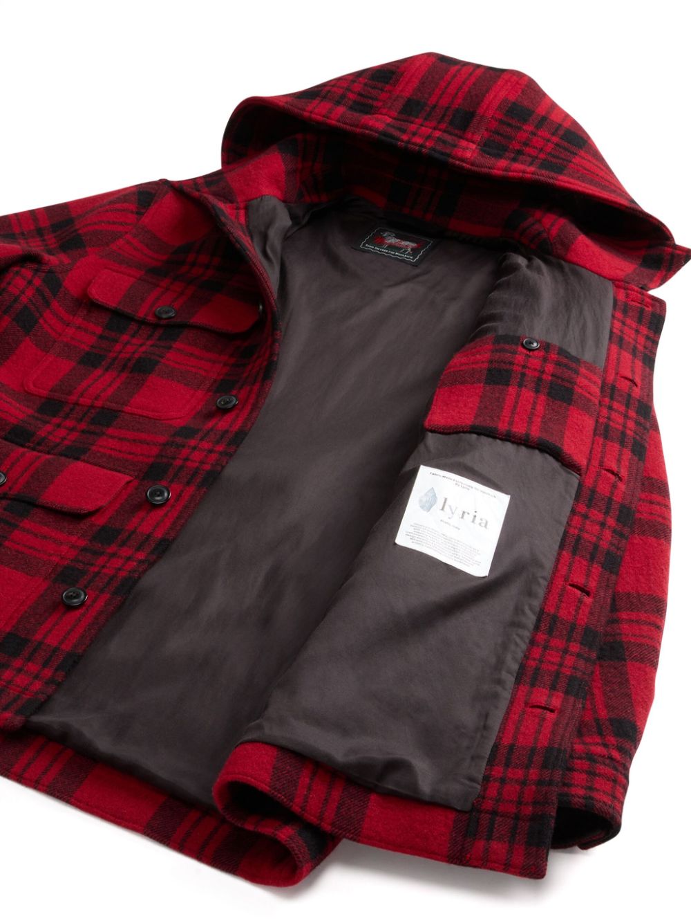 Woolrich  plaid hooded jacket