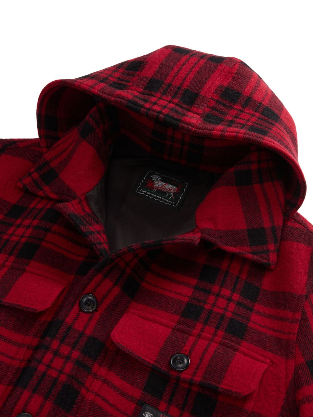 Woolrich  plaid hooded jacket