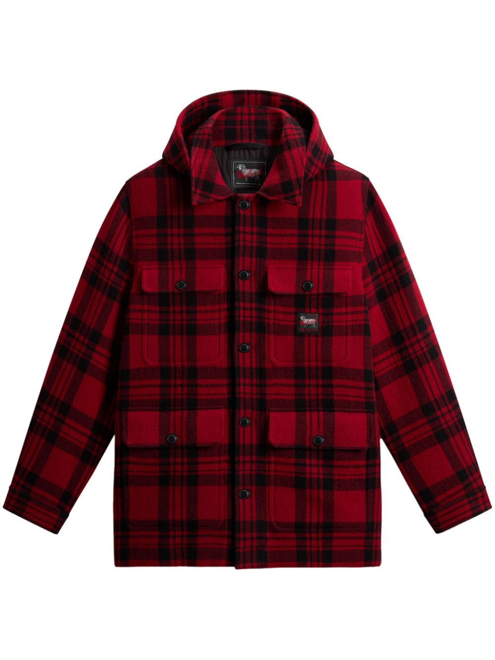 Woolrich  plaid hooded jacket