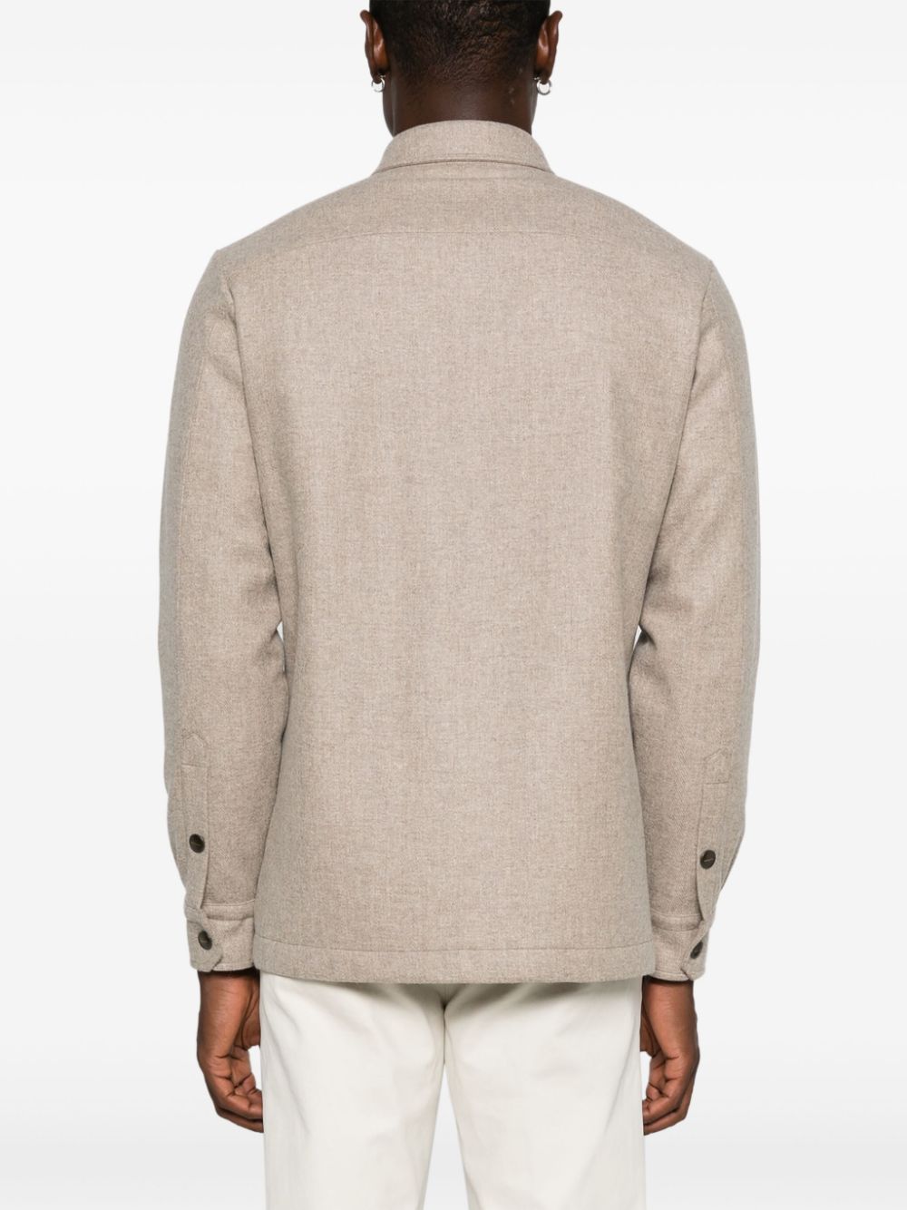 Boglioli  mélange-effect jacket