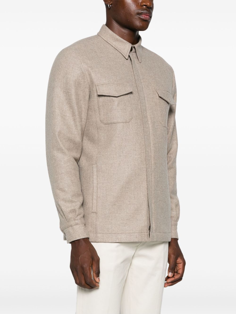 Boglioli  mélange-effect jacket