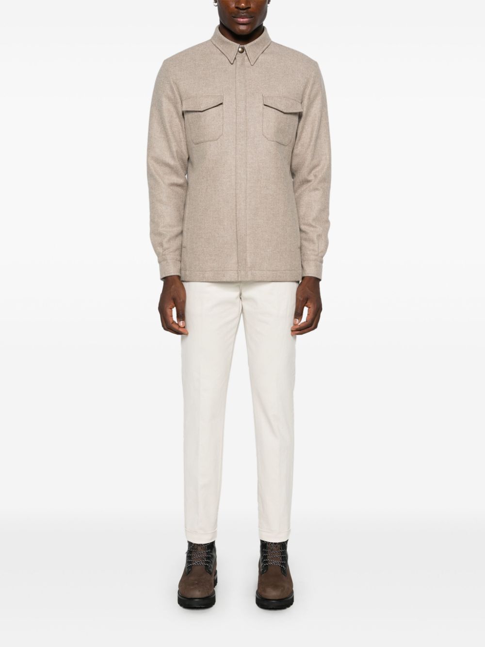 Boglioli  mélange-effect jacket