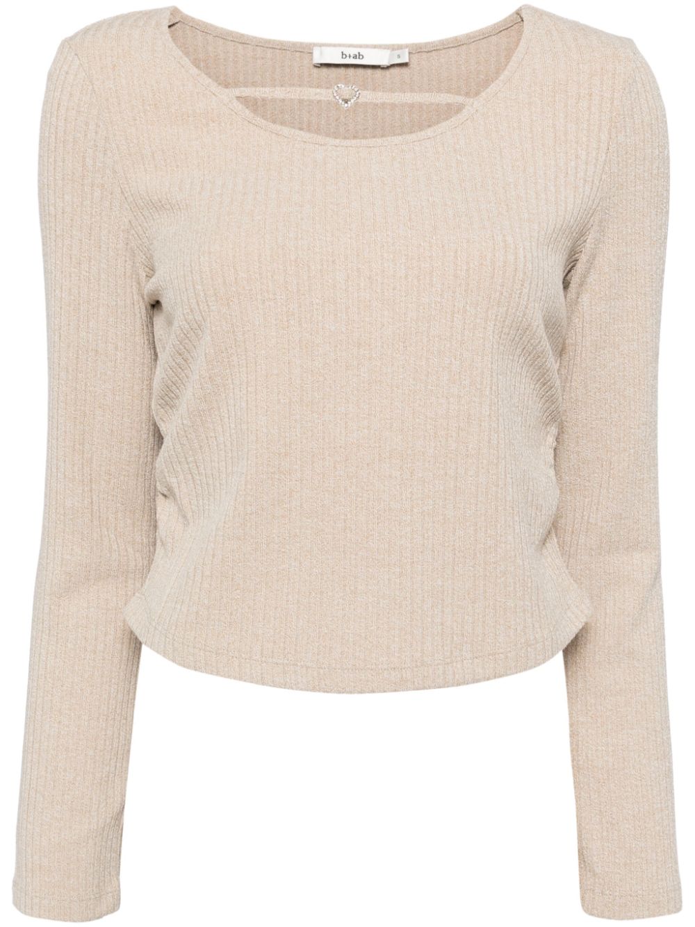 b+ab  cut-out ribbed top