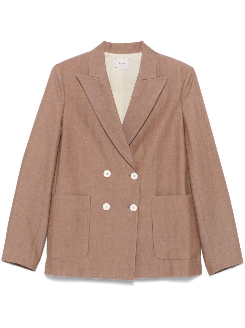 Alysi  herringbone-pattern blazer