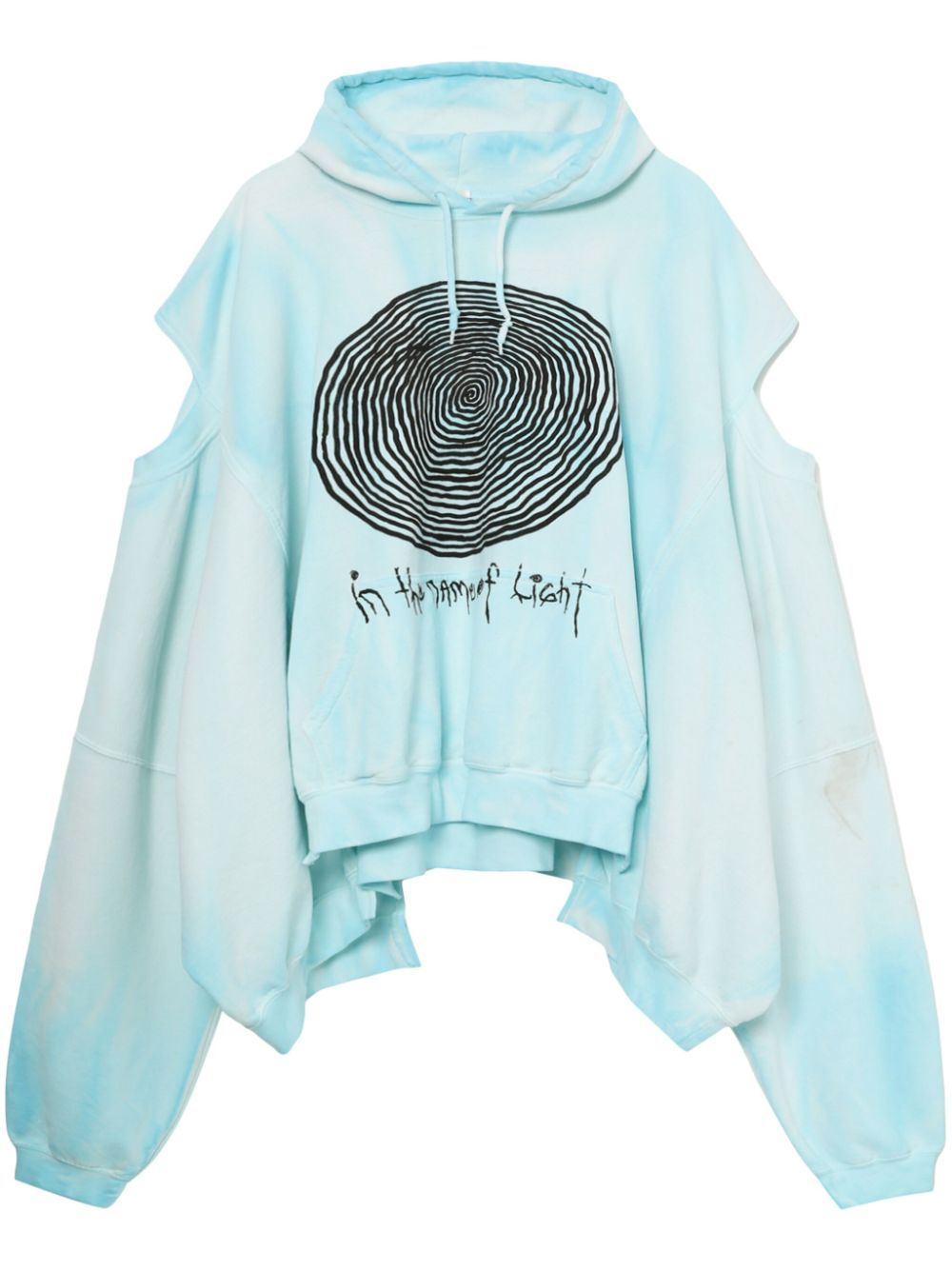 WESTFALL  distressed-effect cut-out hoodie
