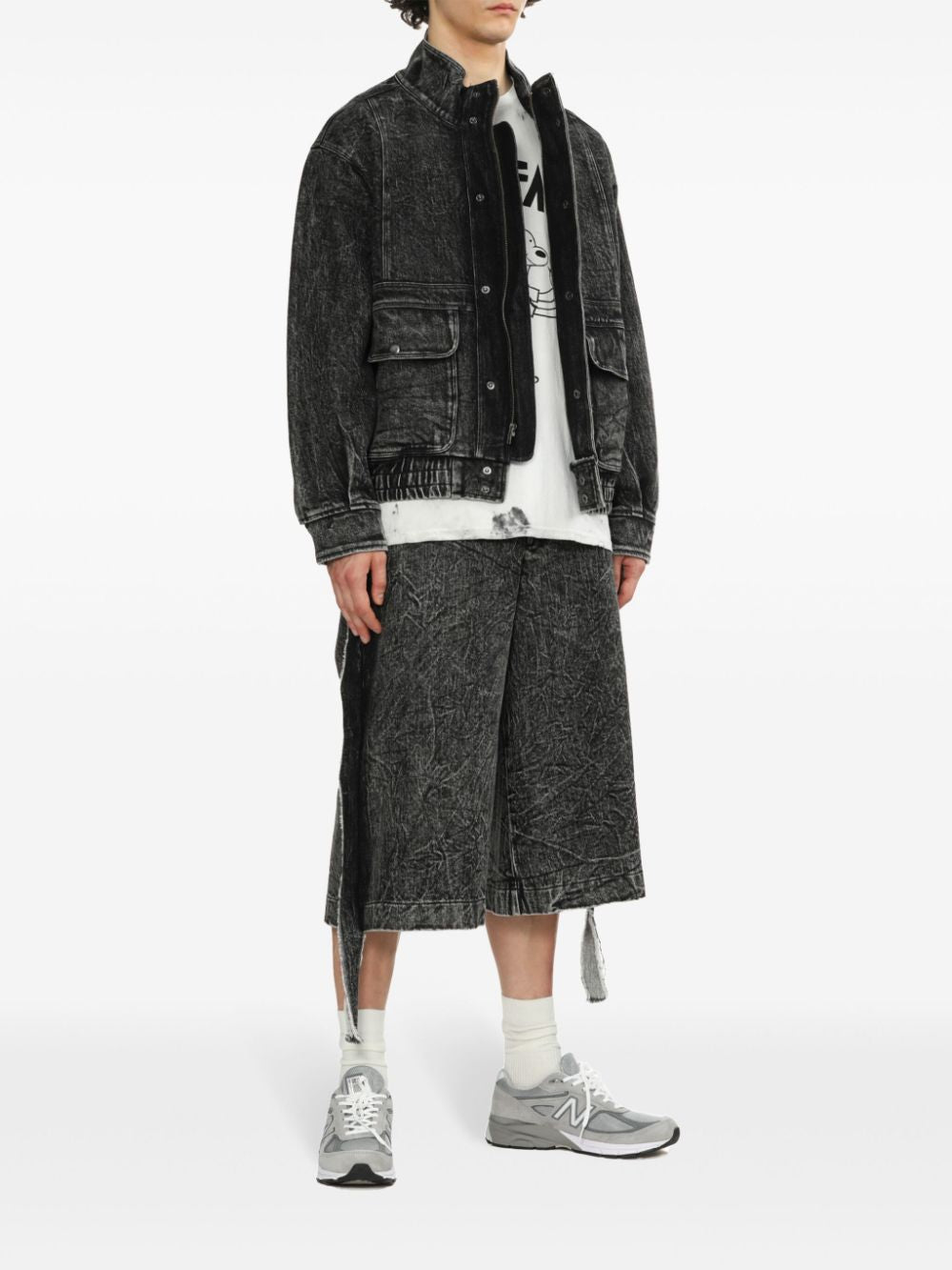 WESTFALL  acid-wash jacket