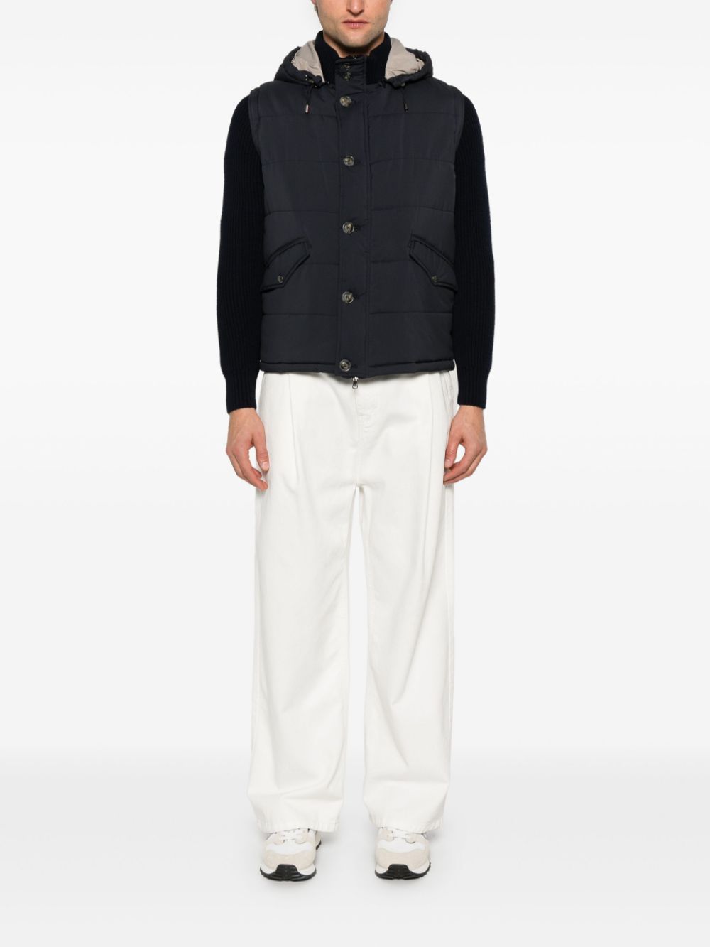 Barba  detachable-sleeve jacket
