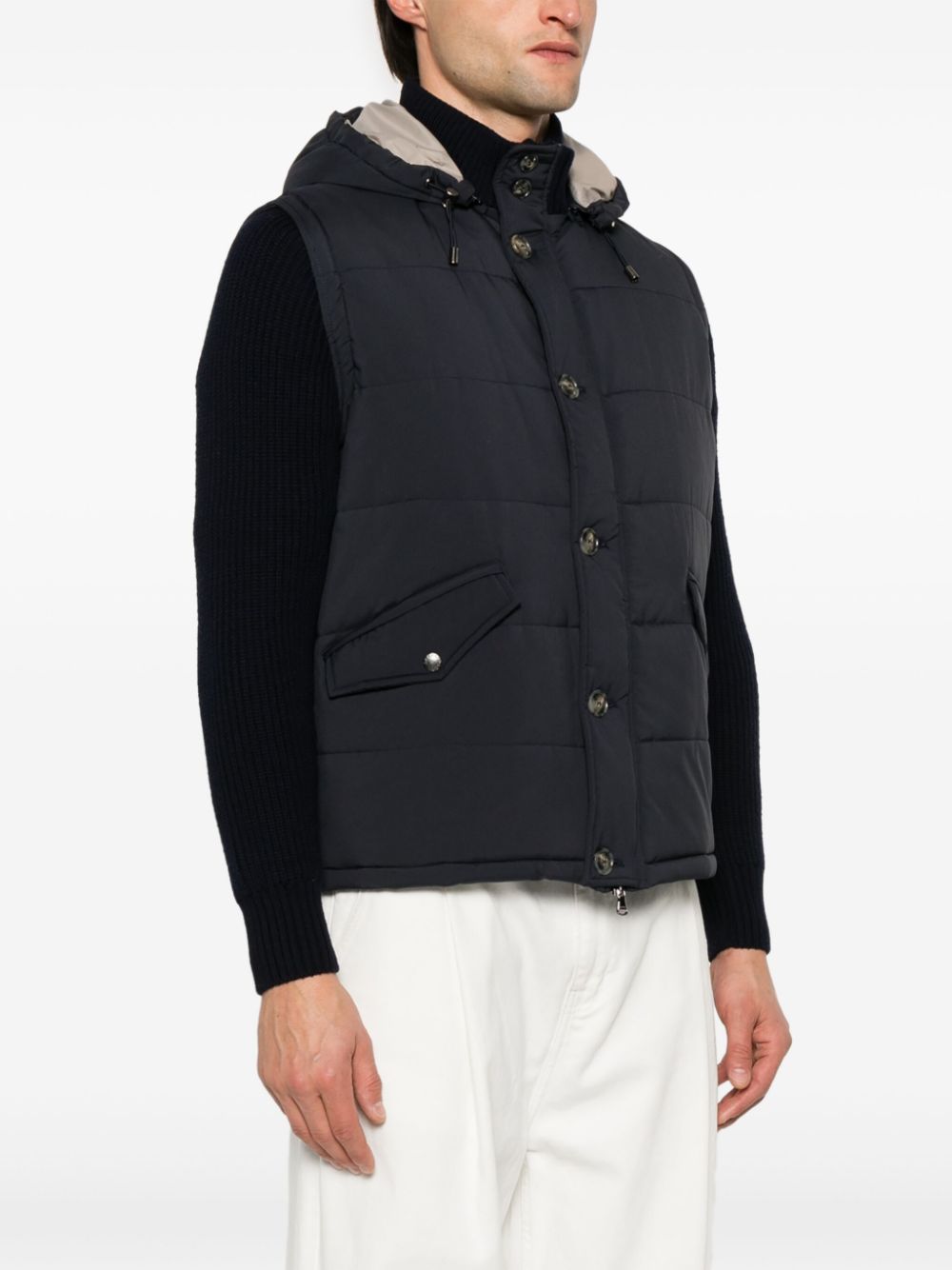 Barba  detachable-sleeve jacket