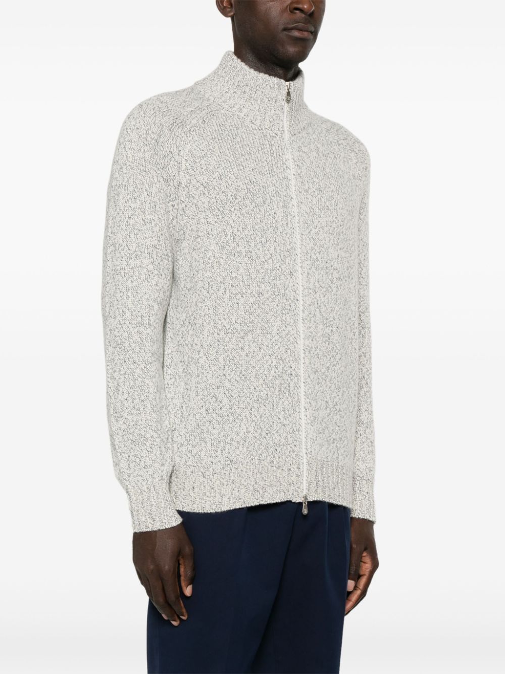 Brunello Cucinelli  mouliné cashmere cardigan