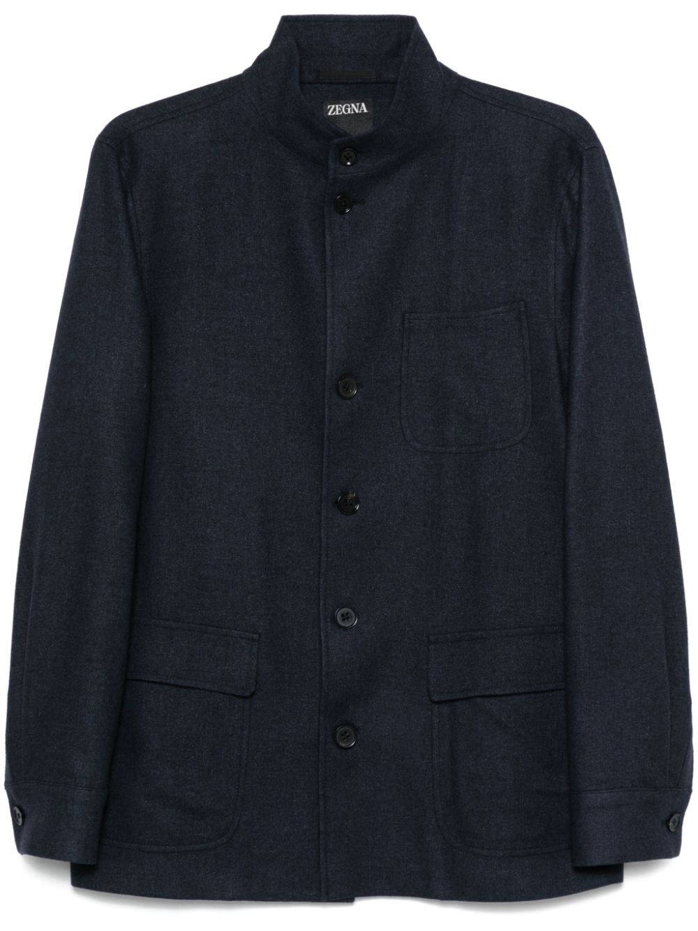 Zegna  mélange-effect blazer
