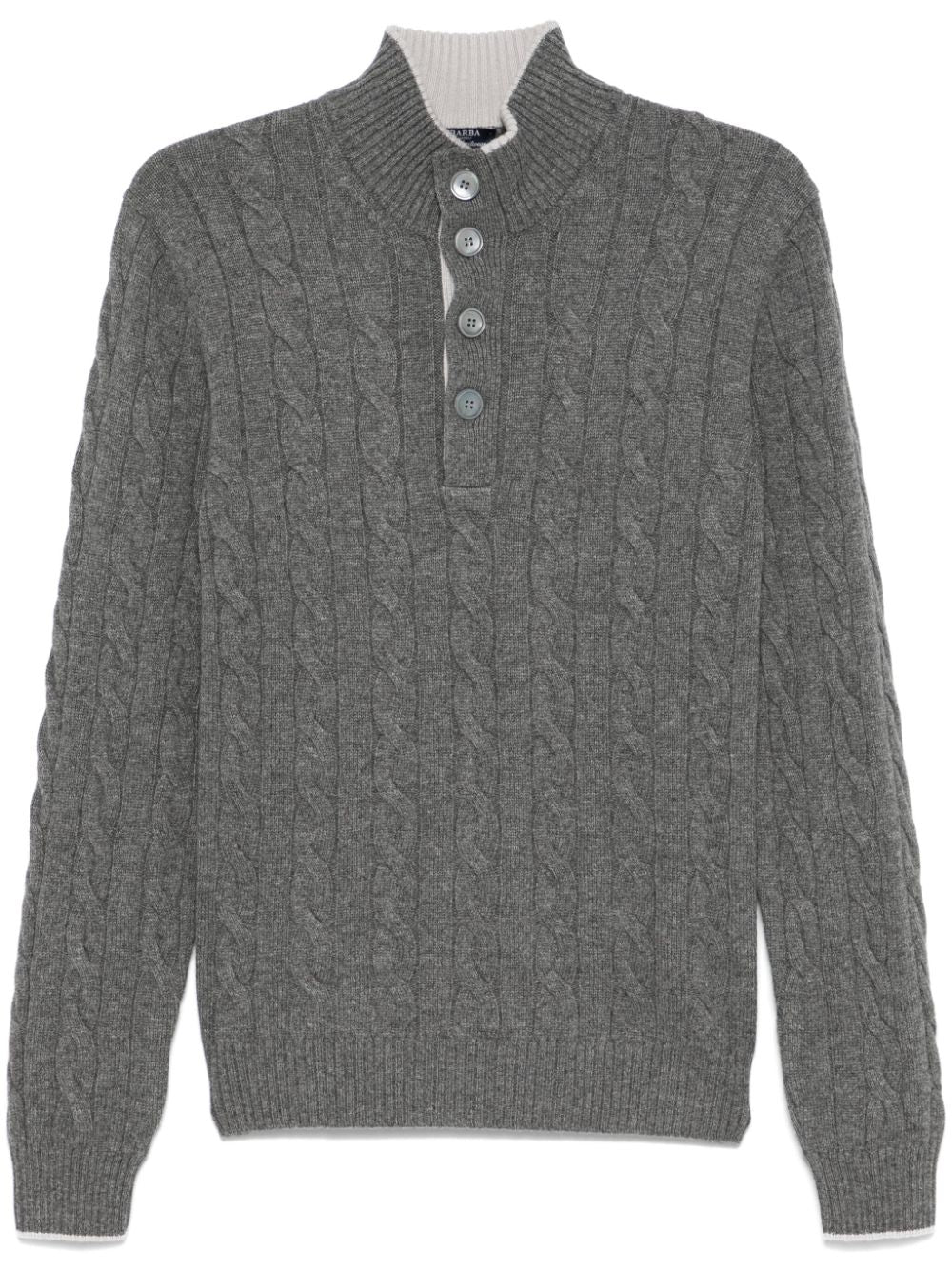 Barba  cable-knit sweater