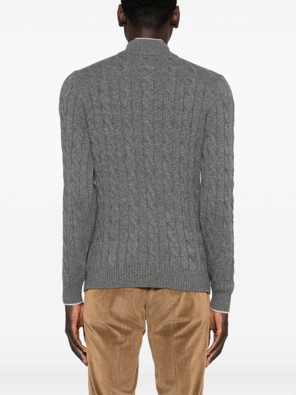 Barba  cable-knit sweater