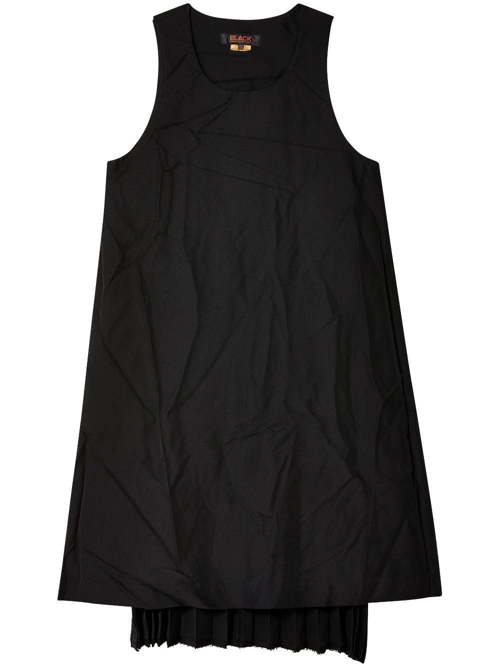 Black Comme Des Garçons  pleat-detailing shirt