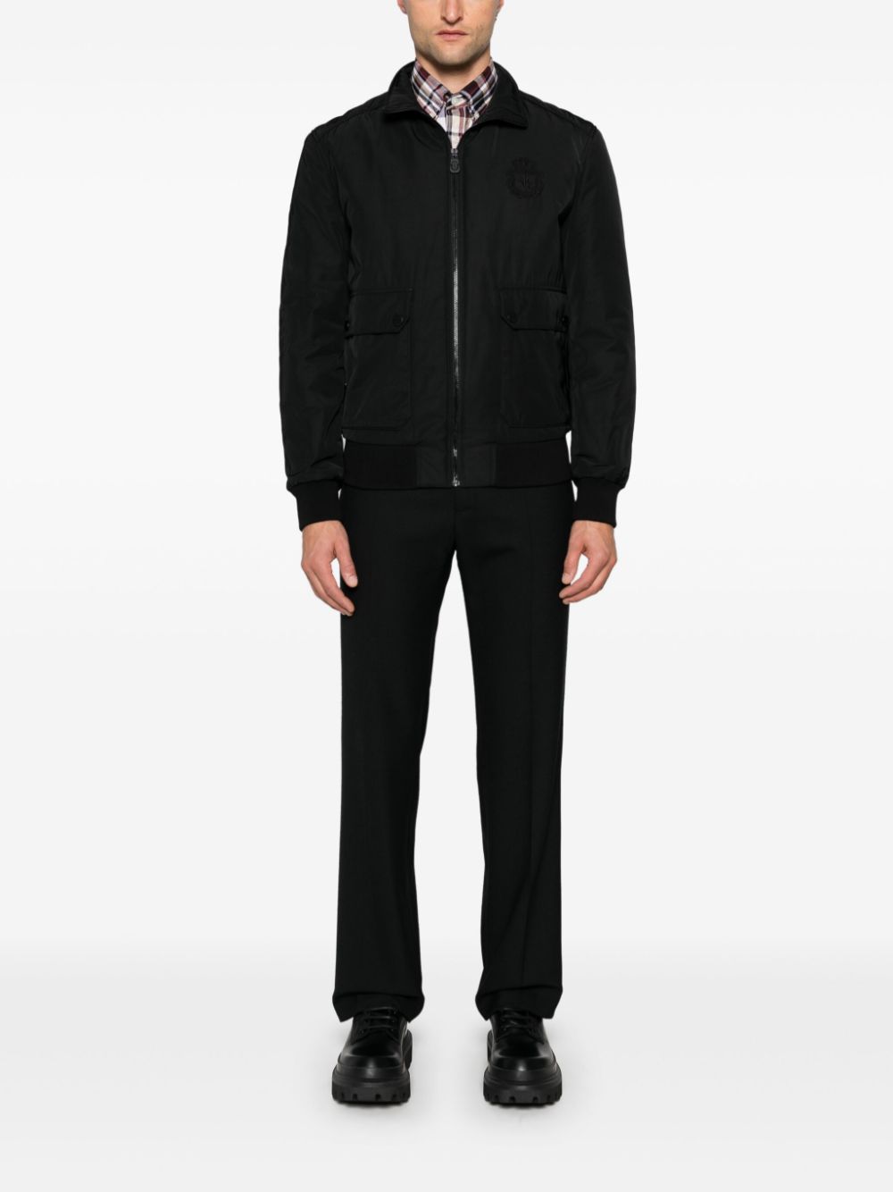 Billionaire logo-embroidered jacket - Image 3