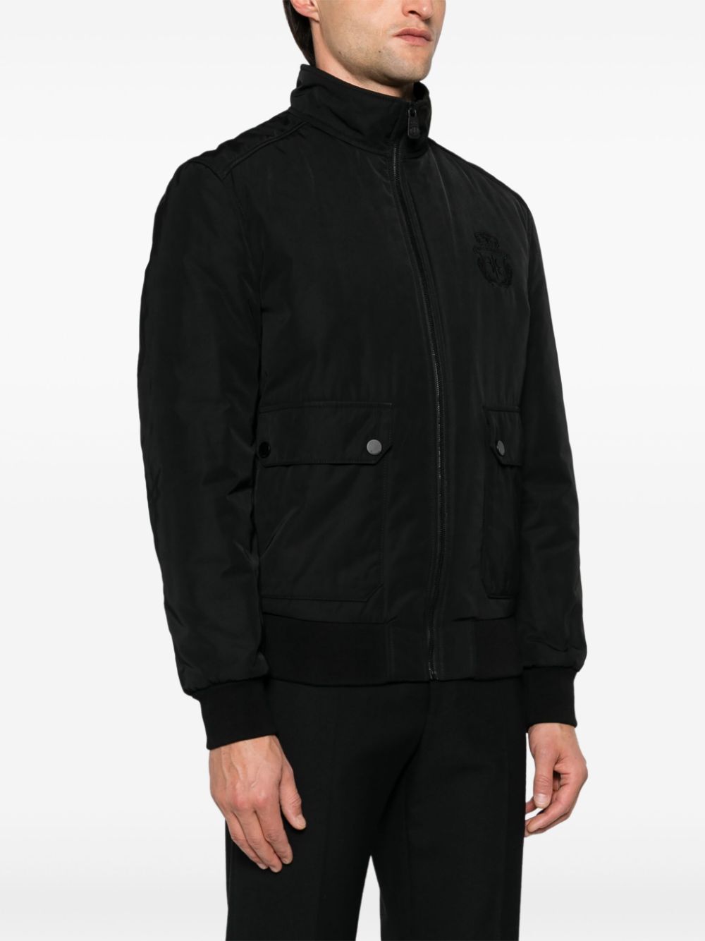 Billionaire logo-embroidered jacket - Image 4