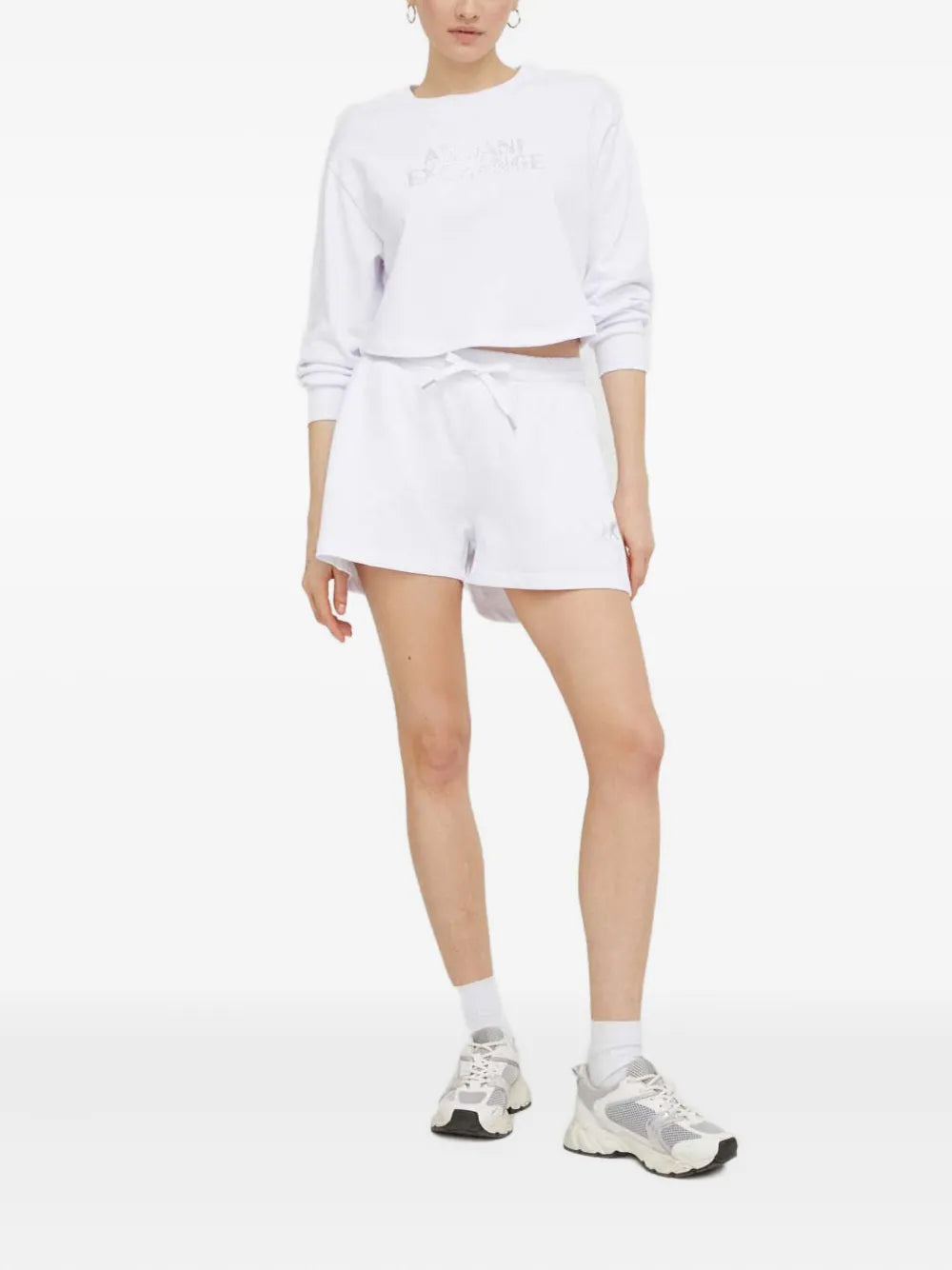 Armani Exchange logo-detail long-sleeve sweatshirt