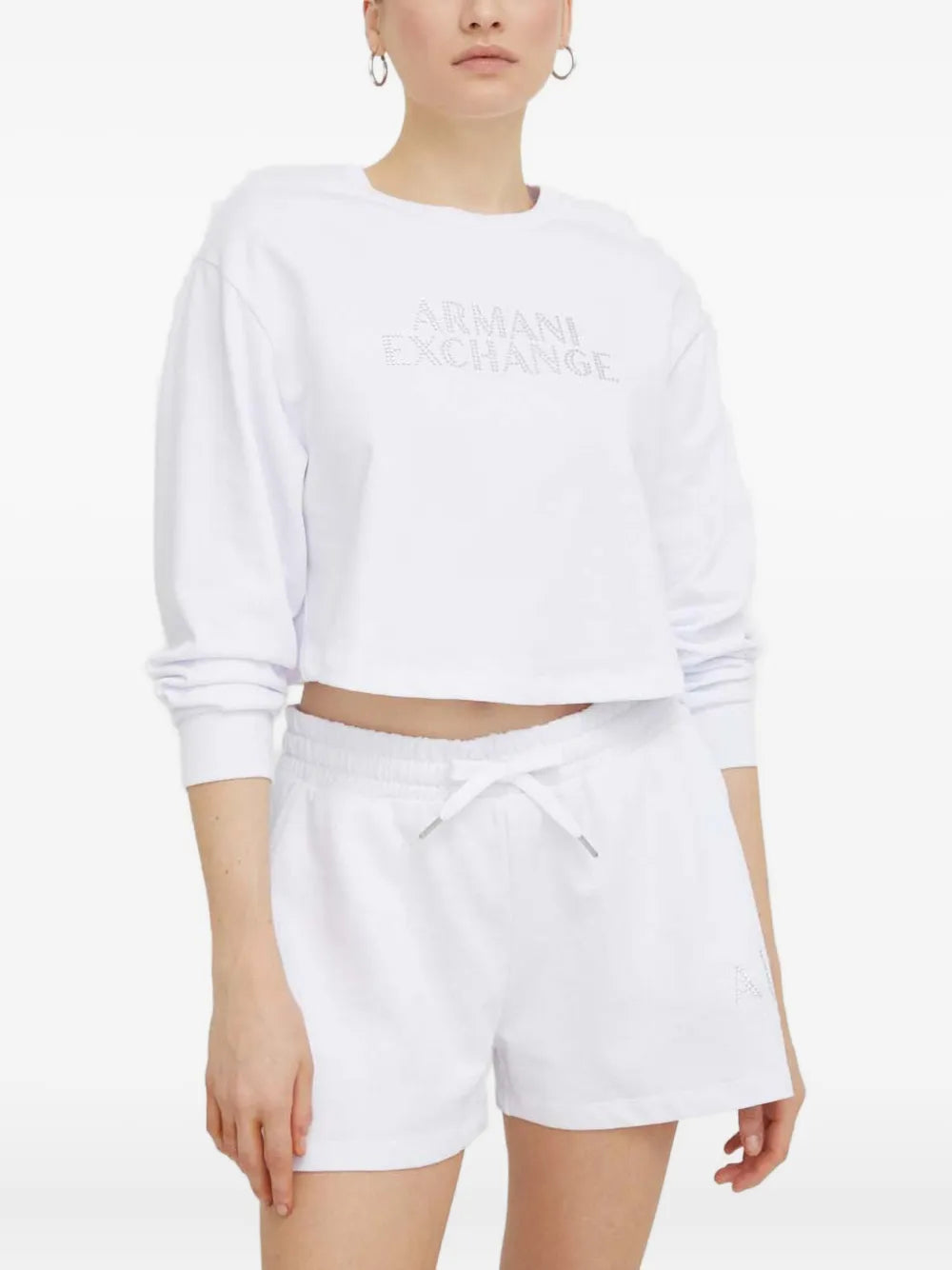Armani Exchange logo-detail long-sleeve sweatshirt