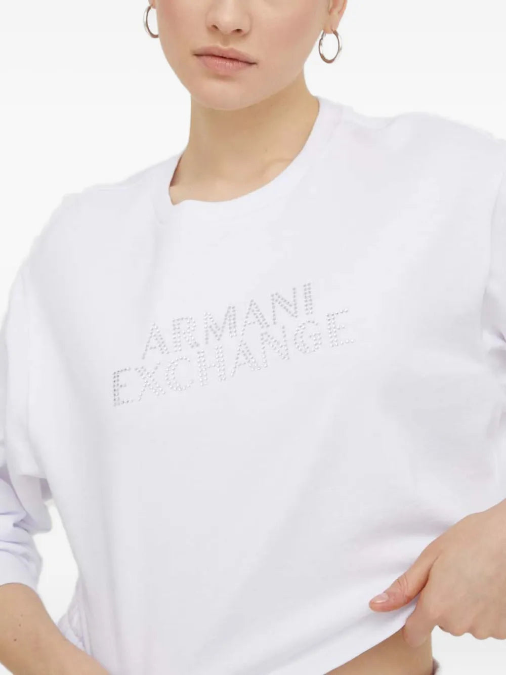 Armani Exchange logo-detail long-sleeve sweatshirt