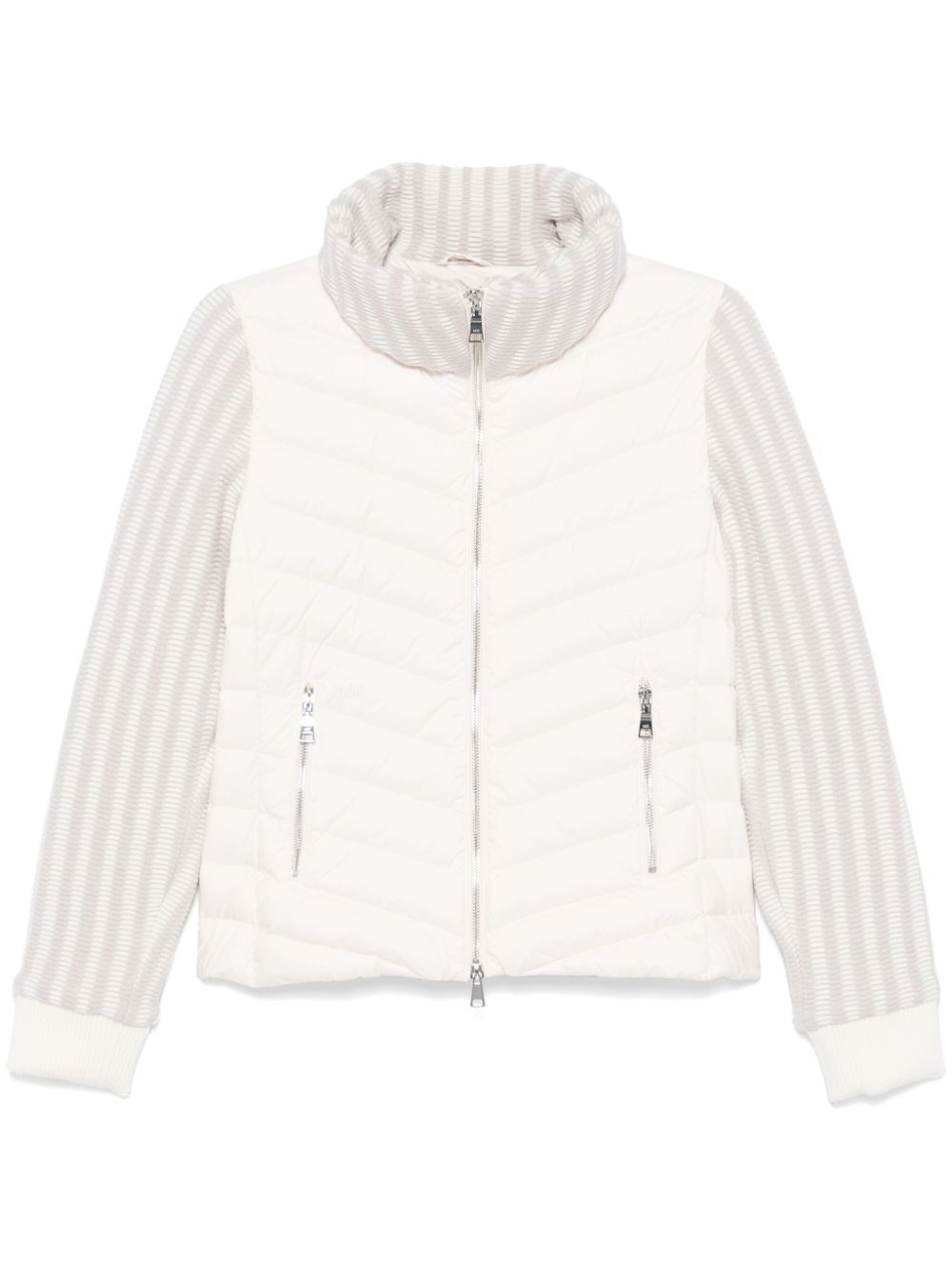 Add panelled puffer jacket