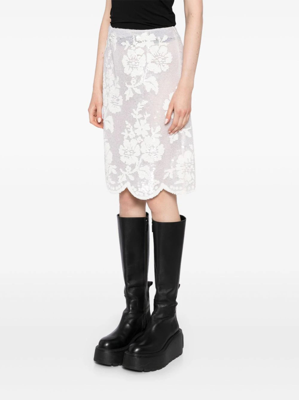 Ashish  sequin-embellished A-line skirt